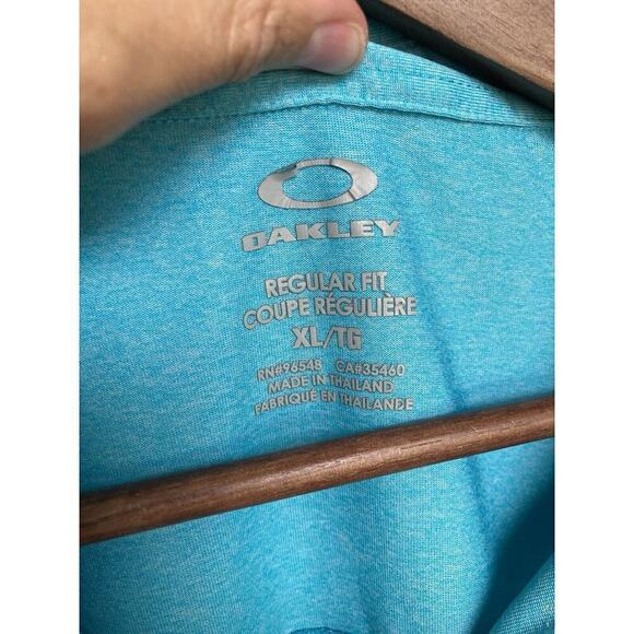 Oakley Mens Bright Blue Golf Polo size XL regular fit short sleeve casual - Picture 4 of 5